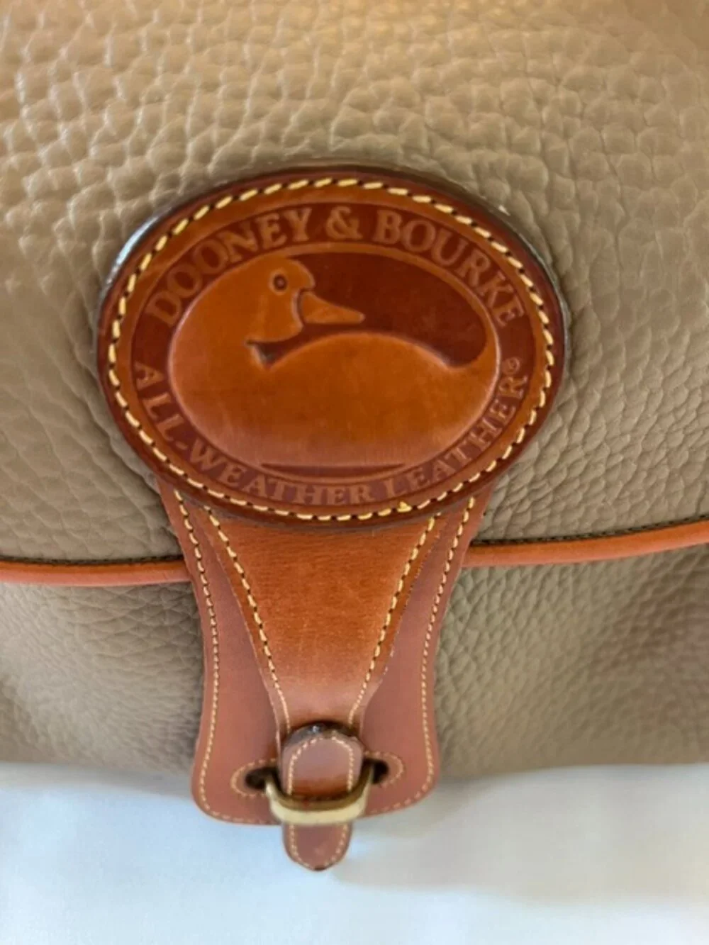 DOONEY & BOURKE | Taupe Essex Carrier Bag Top Handle-Vintage